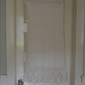 Linda Domani cotton crochet maxi skirt